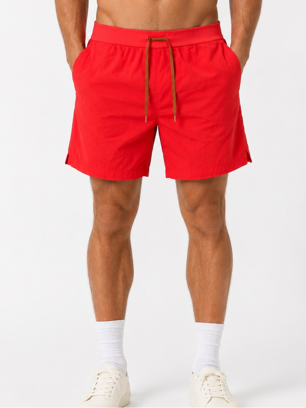 Soothfeel Men’s 5” Athletic Running Shorts Zipper Pocket Activewear Athleisure M